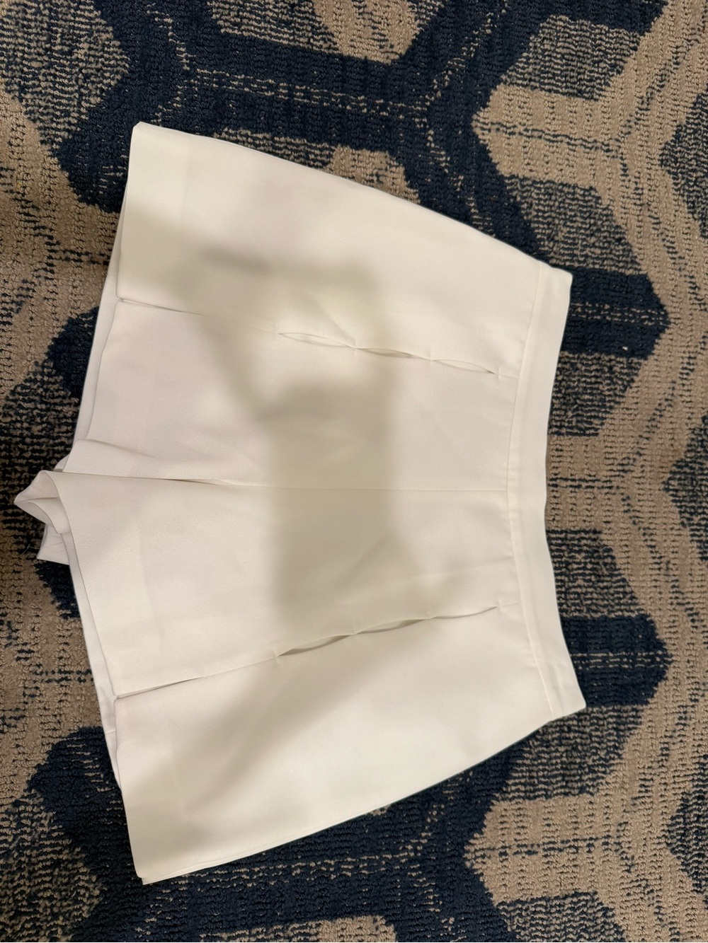 Alexis White Pleated Skort